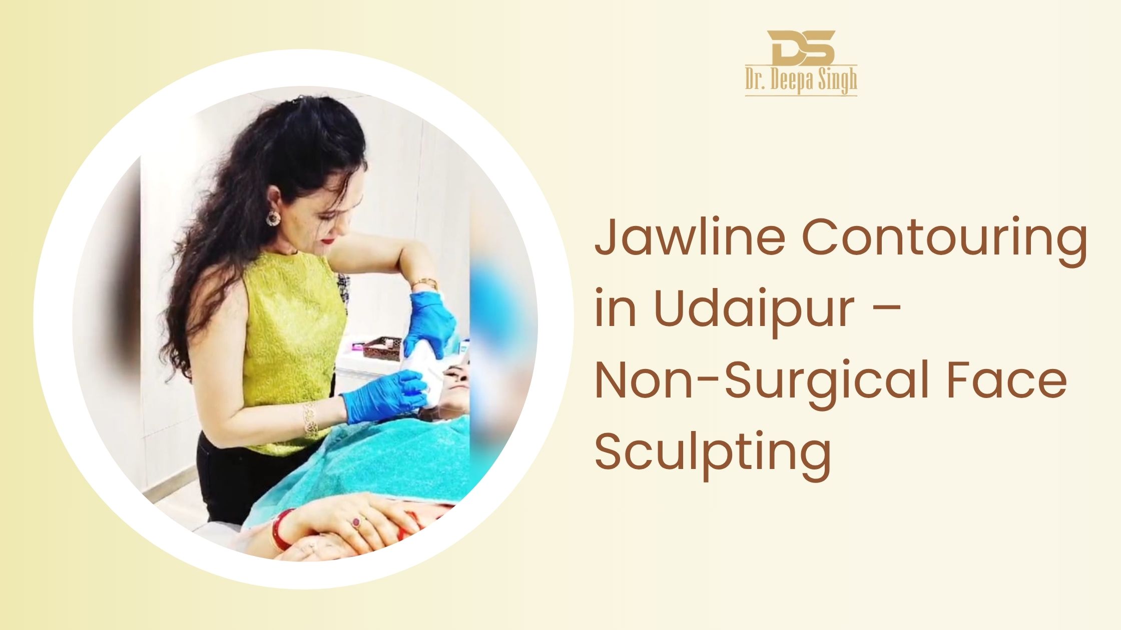 Jawline contouring in Udaipur with non-surgical face sculpting and double chin reduction treatments